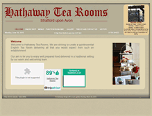Tablet Screenshot of hathawaytearooms.com
